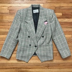 Vintage Le Suit Plaid Blazer